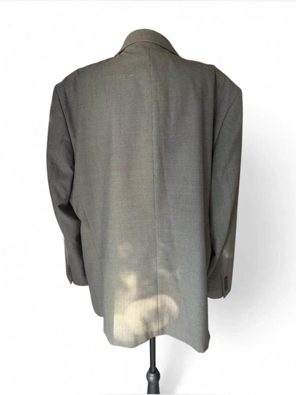 Stafford Gray Micro Check Classic Fit Sport Coat Blazer 2 Button Men’s